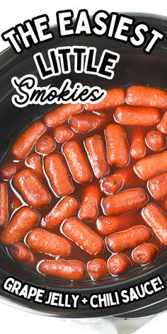 Little smokies in crockpot.