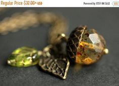 HALLOWEEN SALE Acorn Necklace. Mottled Fawn Acorn Pendant. Crystal Acorn Necklace. Acorn Charm Necklace in Bronze. Acorn Jewelry. Handmade J by StumblingOnSainthood from Stumbling On Sainthood. Find it now at http://ift.tt/2zqxL3D! Acorn Gifts, Acorn Jewelry, Acorn Pendant, Acorn Necklace, Feminine Jewelry, Valentines Sale, Bronze Necklace, Handmade Jewel, Holiday Earring