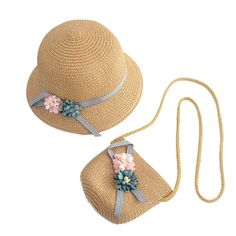 PRICES MAY VARY. Size: 20.8 inch of head circumference, 2.4 inch of hat brim Material: straw and fabric; soft, breathable and UV protection Package include: 1 x straw hat, 1 x straw bag Great birthday gift for little girl aged from 24 months to 4 years old Perfect kids flower hat fits to summer holidays, beach, swimming pool, river, lake, travel, camping and more Package include: 1 x girl flower hat, 1 x girl shoulder bag 
Recommend age: 24 months - 4 years old 
Material: straw and fabric Kids Sun Hats, Summer Beach Hats, Cottagecore Accessories, Kids Sun Hat, Kids Sun, Floppy Beach Hat, Hats Beanie, Kids Purse, Summer Hats Beach