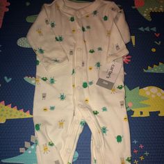 Baby Footed Alien Pajamas. White With Buttons. Alien Pajamas, Pajamas White, Footed Pajamas, Sleep Sacks, Kids Pajamas, Pajamas, Color White, Sleep