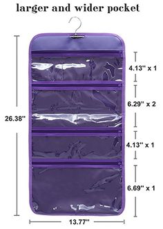 an image of a purple travel organizer