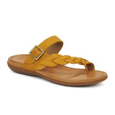 Aetrex Selena Sandal (Women) - Sunflower Sandals - Thong - The Heel Shoe Fitters The Arch, Foot Pain, Slide On, Sandal Women, Thong Sandals, Arch Support, Leather Sandals, Density, Memory Foam