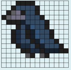 a black and blue pattern with squares on it, in the shape of a dog