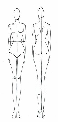 a drawing of a woman's body with the top half cut off and bottom half drawn