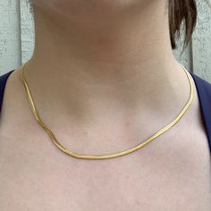 this 18k plated, 3mm snake/herringbone necklace (45cm) is the perfect addition to your necklace stack. It's simple, yet super versatile and classy; and looks great layered with other necklaces. Hope you love it :) Trendy Herringbone Snake Chain Necklace As Gift, Tarnish Resistant Snake Chain Necklace, Everyday Snake Chain Necklace, Tarnish Resistant Gold Plated Snake Chain Necklace, Gold Plated Snake Chain Necklace For Everyday, Everyday Gold Plated Herringbone Necklace, Everyday Gold Plated Snake Chain Necklace, Dainty Gold Snake Chain Necklace, Dainty Snake Chain Necklace