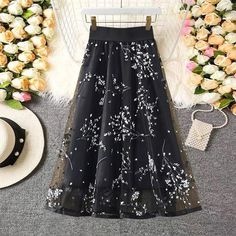 Material:tulle Color: wine red, black, white Features:tulle Size:S,M,L,XL S:lenght:70,Recommended weight:40kg-48kg M:lenght:70,Recommended weight:48kg-52kg L:lenght:70,Recommended weight:52kg-57kg XL:lenght:70,Recommended weight:57kg-63kg Note:Due to different measurement methods,there will be 1-3 error(unite:cm), please understand. Please check the size carefully when you choose items,thank you. Black Tulle Maxi Skirt For Summer, Black Tulle Skirt For Fall, Flowy Black Tulle Skirt, Black Maxi Skirt For Spring Party, Black Tulle Bottoms For Party, Black Tulle Party Bottoms, Black Tulle Bottoms With Pleated Skirt, Black Tulle Skirt For Spring, Spring Black Tulle Skirt