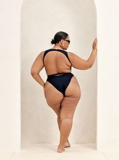 You will be reaching for this timeless one-piece season after season. The chic cuts, open back, and belted waist will have you looking snatched and put together with minimal effort. We consider this the essential LBD of swimwear. Open back Plunging neckline Detachable waist belt Gold-colored hardware - tarnish & rust resistant High cut at legs Cheeky bottoms Thick double-lined fabric 85% Polyester, 15% Elastic Megan Fox Face, Plus Size Back, Models To Draw, Chic And Curvy, Swimwear Model, Curvy Swimwear, Gesture Drawing, Plus Size Swimsuits, Curvy Girl Outfits