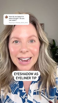 Julia Bailey | Try this the next time you do eyeshadow as eyeliner! It’s going to make such a big difference and keep your eyeliner on so much much longer... | Instagram Eyeshadow As Eyeliner, Makeup Tips, Eyeliner, The Next, Skin Care, Skin