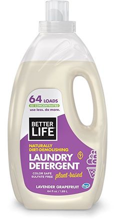 a bottle of laundry deterant on a white background