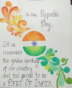 Republic Day Artwork, Republic Day Greeting Card Ideas, Republic Day Creative Drawing, Happy Independence Day Drawing Ideas, Drawing Ideas For Republic Day, Independence Day Greeting Card Ideas, Republic Day Card Ideas, Happy Republic Day Drawing, Independence Day Chart Ideas