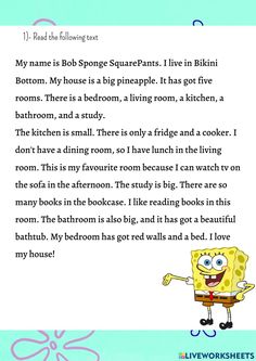 the spongebob song is written in an open book, and it has a cartoon character