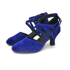 Category:Ballroom Dance Shoes,Modern Dance Shoes; Upper Materials:Fabric; Embellishment:Solid Color; Lining Material:Leatherette; Heel Type:Cuban Heel; Actual Heel Height:1.97; Gender:Women's; Size Suggestion:standard size, select your usual size; Toe Shape:Round Toe; Style:Party / Evening,Soft; Heel Height(inch):4-5; Outsole Materials:Suede; Occasion:Practice,Ballroom Dance,Waltz; Age Group:Adults'; Closure Type:Buckle; Production mode:External procurement; Foot Length:; Size chart date source:Provided by Supplier.; US Size:null; UK Size:14.5; EU Size:50 Ballroom Shoes, Latin Shoes, Ballroom Dance Shoes, Jazz Shoes, Fabric Embellishment, Dancing Shoes, Cuban Heels, Modern Shoes, Modern Dance