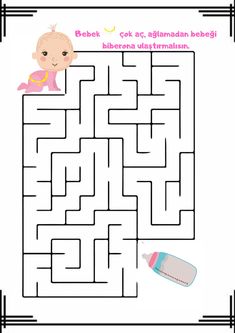 a baby is in the middle of a maze