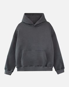 Drop Shoulder Hoodie - Charcoal – Hours Baggy Hoodies Men, Earth Tone Hoodie, Dark Grey Hoodie Outfit Men, Dark Grey Hoodie Outfit, Essentials Hoodie Outfit Men, Grey Outfit Men, Hoodie Layout, Grey Hoodie Outfit