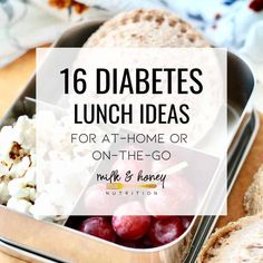 Diabetes lunch ideas aren’t complicated or as bland people think. Keep reading to see just how delicious and effortless a tasty diabetes-friendly lunch can be. Prediabetic Diet, Healthy Recipes For Diabetics, Low Carb Snack, Easy Healthy Lunches, Milk Honey, Diet Food List, Idee Pasto Sano, Lunch Ideas, Keto Dessert