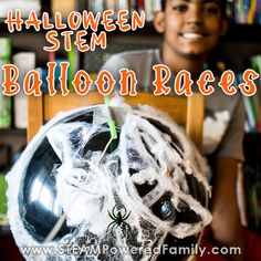 Halloween Balloon Races are a genius and spooky Physics STEM challenge for students to learn about Newton's Laws of Motion. While having fun! Spooky Balloons, Coding Challenges, Games For Teenagers, Halloween Stem Activities, Newton's Laws Of Motion, Spooky Science, Engineering Challenges, Kids Stem Activities, Newton's Laws