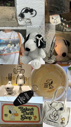 a collage of photos with teddy bears and other items