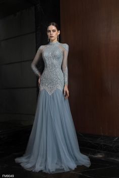 Indulge in opulence with the Azzure Couture FM9049 evening dress from the Spring 2024 Collection. Elevate your elegance to new heights. Couture Gowns 2024, High Couture Dresses, Azzure Couture, Starfall Ball, Bunny Clothes, Pagent Dresses, Purple Gown, Saiid Kobeisy, Couture Evening Dress