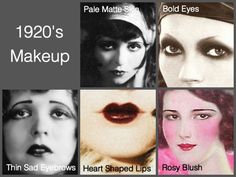 1920's Makeup, Flapper Makeup, 20s Makeup, 1920s Hair