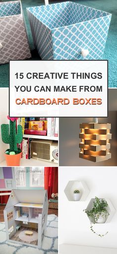 the top ten creative things you can make from cardboard boxes and other crafting supplies