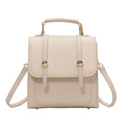 Small Retro Leather Back Pack for Women Korean Fashion New Designer Mini Backpack 2023 Trendy Teenage Girls Back to School Bags [23y 7m 19d] Trendy Beige Backpack Bag, Beige School Bag With Mobile Phone Pocket, Beige School Bag With Adjustable Strap, Large Capacity Beige Satchel Backpack, Beige Large Capacity Satchel Backpack, Beige Satchel Backpack With Large Capacity, Beige Shoulder Bag Satchel For School, Beige Satchel Leather Backpack With Adjustable Strap, Trendy Beige Backpack For Daily Use