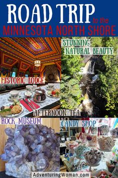 the road trip in minnesota north shore is full of amazing natural beauty and fun things to do