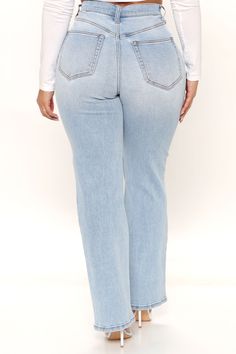 Available In Light Blue Wash. Slacker Straight Leg Jeans 90's Fit Comfort Stretch 30" Inseam 11.75" High Rise Disclaimer: Due To The Specialized Wash & Distressing Process. Each Garment Is Unique 98% Cotton 2% Spandex Imported 90s Fits, Maxi Dress Pattern, Curve Jeans, Loungewear Women, Maxi Knit Dress, Womens Loungewear, Graphic Tees Women, Rompers Women, Active Wear For Women