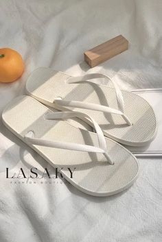 Lasaky - Premium Slip-Resistant Fashion Sandals for Couples | Stylish Flat Bottom Beach Footwear Beach Footwear, Mens Sandals Beach, Flats Outfit, Plastic Shoes, Shoes Heel, Fashion Sandals, Beach Sandals, Fashion Flats, Low Heels