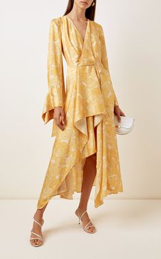 Rainy Day Dress Outfit, Delicate Gown, Satin Midi Dress, Chiffon Maxi Dress, Silk Chiffon, Moda Operandi, Fashion Collection, High Low Dress, Dresses For Sale