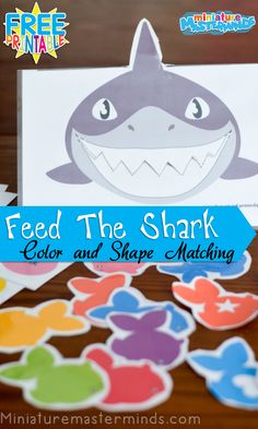 feed the shark color and shape matching game