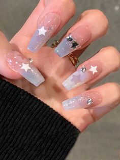 Glitter Tip Nails, Nail Type, New Nail Art, Luxury Nails, False Nail, Nail Supply, Artificial Nails, False Nails