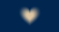 a white heart on a dark blue background