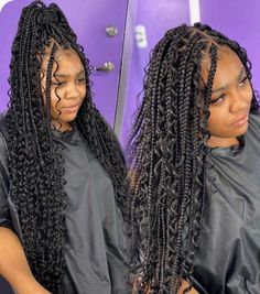 Boho Braids Styles, Inspo Hair, Bohemian Braids, Goddess Braids Hairstyles, Braids Styles, Cute Box Braids Hairstyles, Protective Hairstyles Braids, Box Braids Styling