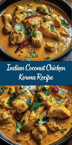 This Indian Coconut Chicken Korma is a creamy and aromatic dish made with tender chicken simmered in a spiced coconut milk sauce. Perfect for serving with basmati rice or naan bread, this dish offers a delightful balance of spices, creaminess, and a hint of sweetness. Indian Coconut Chicken, Coconut Milk Sauce, Chicken Korma Recipe, Korma Recipe, Chicken Korma, Coconut Chicken, Quick Bite, Naan Bread, Mediterranean Diet Recipes