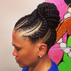 Goddess Braid Bun, Cornrow Designs, African American Braided Hairstyles, African American Braids, Braided Bun Hairstyles, Braided Hairstyles Updo