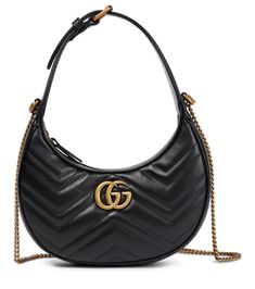 One of my favourite designer pieces #mytheresa Gucci Gg Marmont Mini, Gg Marmont Mini, Chevron Quilt, Gucci Gg Marmont, Gg Marmont, Mini Shoulder Bag, Online Bags, Cow Leather, Antique Gold