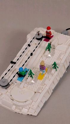 this is a lego model of a boat