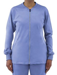 IRG Edge zip jacket has stretchy sides for comfort. A best seller at Coulee Scrubs. Stretch Cotton Outerwear With Pockets, Blue Relaxed Fit Outerwear With Side Pockets, Stretch Fall Outerwear With Side Pockets, Stretch Long Sleeve Track Jacket With Pockets, Fitted Cotton Track Jacket With Pockets, Cotton Track Jacket With Pockets For Work, Blue Cotton Outerwear With Zipper Closure, Blue Stretch Cotton Outerwear, Blue Stretch Outerwear With Zipper Closure