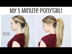 Cute Ponytail Hairstyles, Perfect Ponytail, Penteado Cabelo Curto, Bad Hair