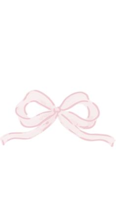 a pink ribbon with a bow on it