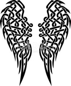 Celtic Angel Wings Tattoo, Celtic Wings Tattoo, Gladiator Armor, Phoenix Wings, Wing Tattoo Men, Rune Tattoo, Celtic Tattoo, Eagle Wings