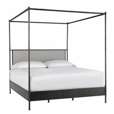 Modern Farmhouse Kent Bed - Chapin Furniture Canopy Bedroom Sets, King Poster Bed, Metal Canopy Bed, Canopy Bedroom, Bedroom Space, Poster Bed, Contemporary Bed, Canopy Bed, Beds & Bed Frames