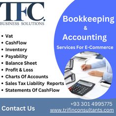 an advertisement for a bookkeeper and accounting company