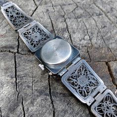 Vintage Mechanical Watch for Women chaika 1990s - Etsy Metal Automatic Watch As Gift, Metal Automatic Watches Perfect As Gifts, Handmade Silver Vintage Watch, Handmade Elegant Formal Watches, Elegant Handmade Formal Watches, Watch For Women, Watch Bracelet, Beautiful Watches, Women's Watch