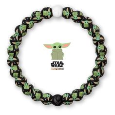 a bracelet with an image of baby yoda on it