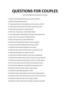 a question for couples is shown on the page