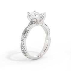 A classic twist ring Bring a little more dimension to your ring with a twisted silhouette. Our thin, winding vines twist to create a beautiful flow in your ring to hold up your center stone. Adding our single strand of French pavé diamonds creates a subtle, elegant addition to your intricate ring. Setting Width: 1.7mm Pavé carat weight: 1/5-1/4ct As Pictured Center Stone: 1.5ct Intricate Rings, Mining Industry, Double Twist, Ring Emerald, Twist Ring, Ring Setting, Pave Diamonds, The Earth, Ring Sets