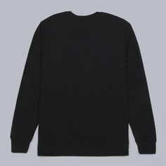 Long Sleeve T-Shirt Black — Blanks Factory Shirt Template, Costume Collection, Plain Shirts, Mode Fashion, Cuff Sleeves, Long Sleeve T Shirt, Long Sleeve Tshirt, Outfit Inspirations, Sweatshirts