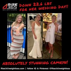 Camryn came to us wanting to feel her absolute best on her wedding day, and WOW did she achieve it! From boosting her energy levels to gaining confidence inside and out, she made incredible progress that went far beyond just physical changes. You are AMAZING Camryn!!! 

Click the link to read the full story of her journey with Rise 365 and see how she completely transformed for her big day! Gaining Confidence, Physical Change, How To Gain Confidence, You Are Amazing, Energy Level, Big Day, Wedding Day