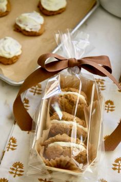 some cookies in a bag on a table